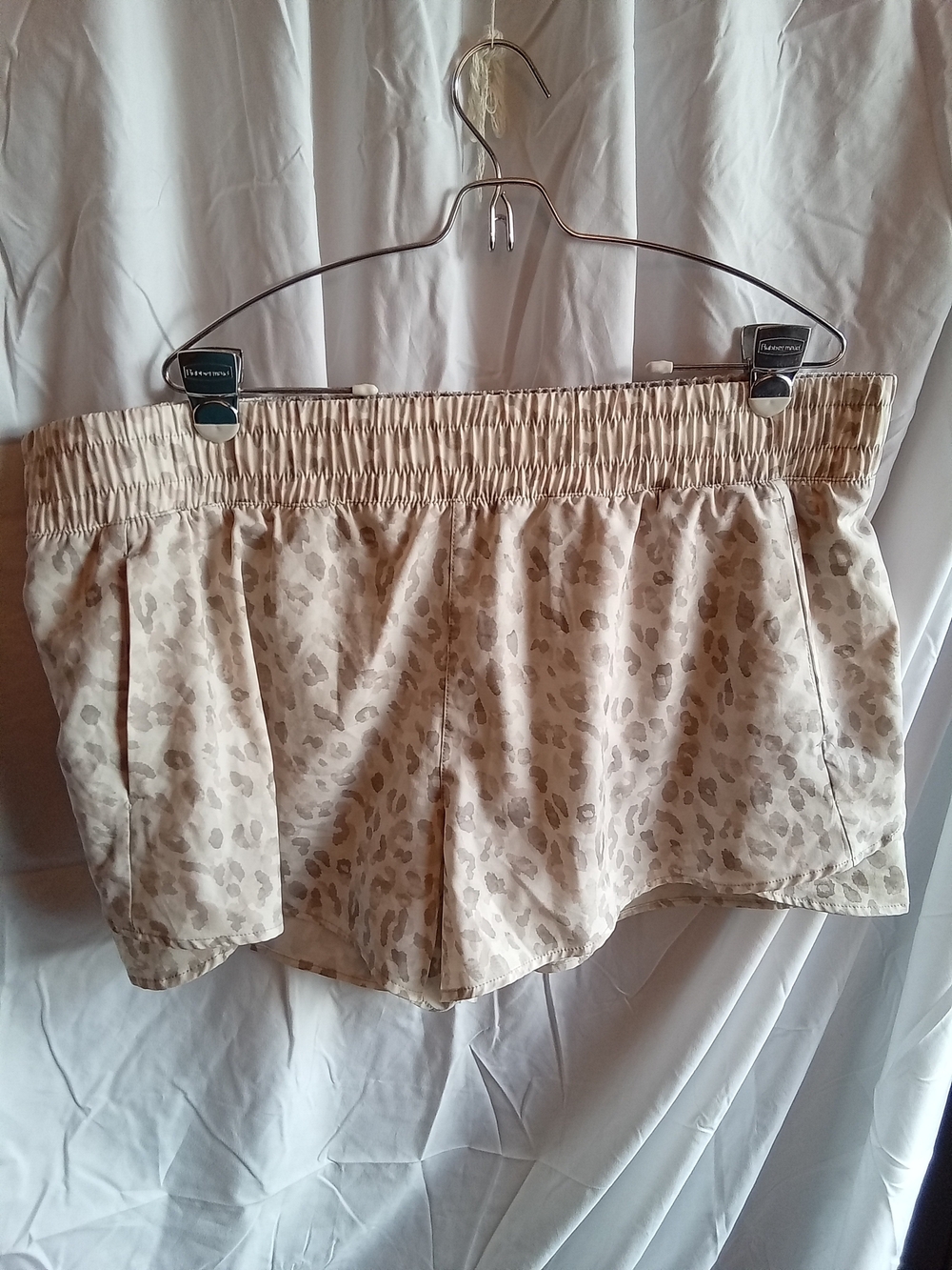 Avia Beige Animal Print Elastic Waist‎ Shorts XXXL/22